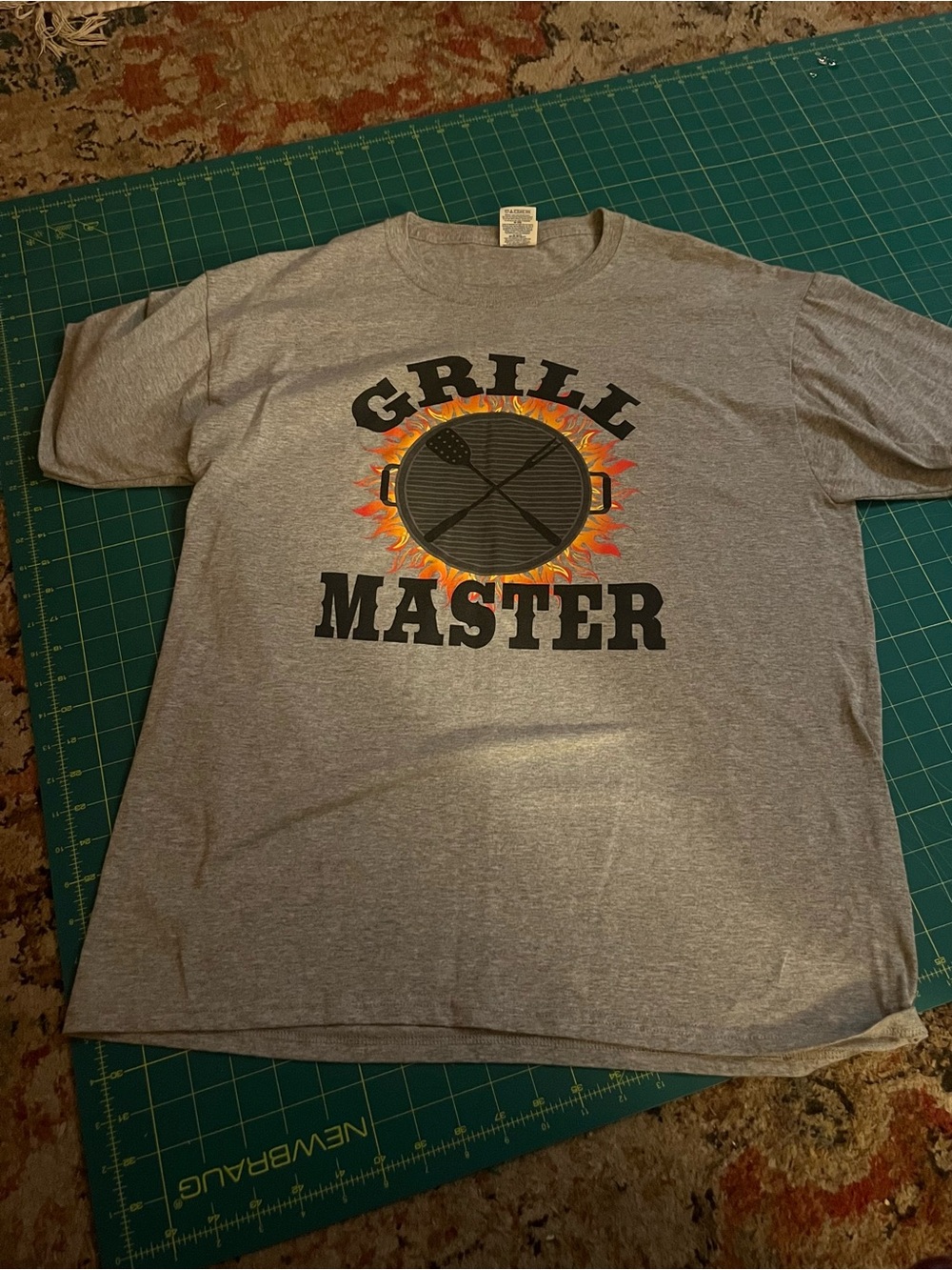 Jerzees Gray Grill Master Graphic Tee